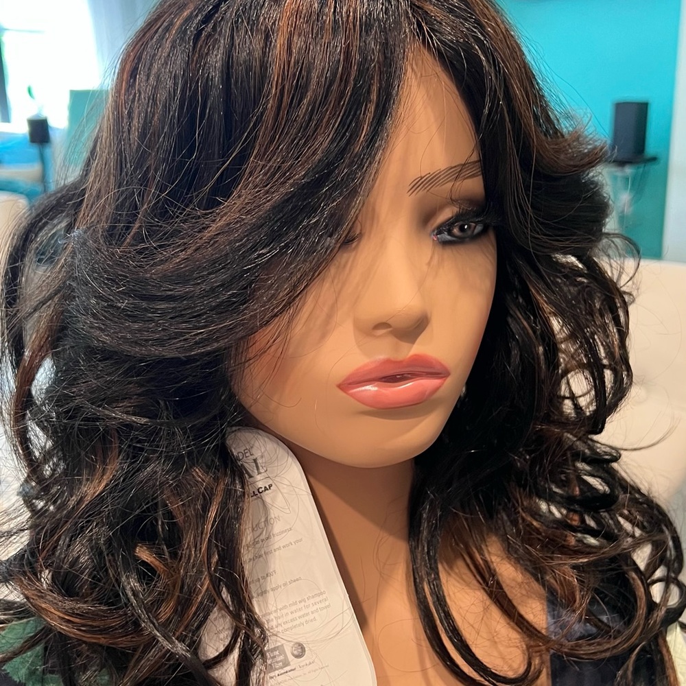 Beautiful synthetic wig unit